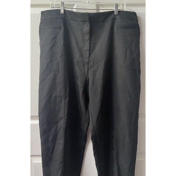 Pretty Little Thing Avani Black Suit Pants Slim Fit Ankle Length Size 16 NWT - Picture 4 of 6